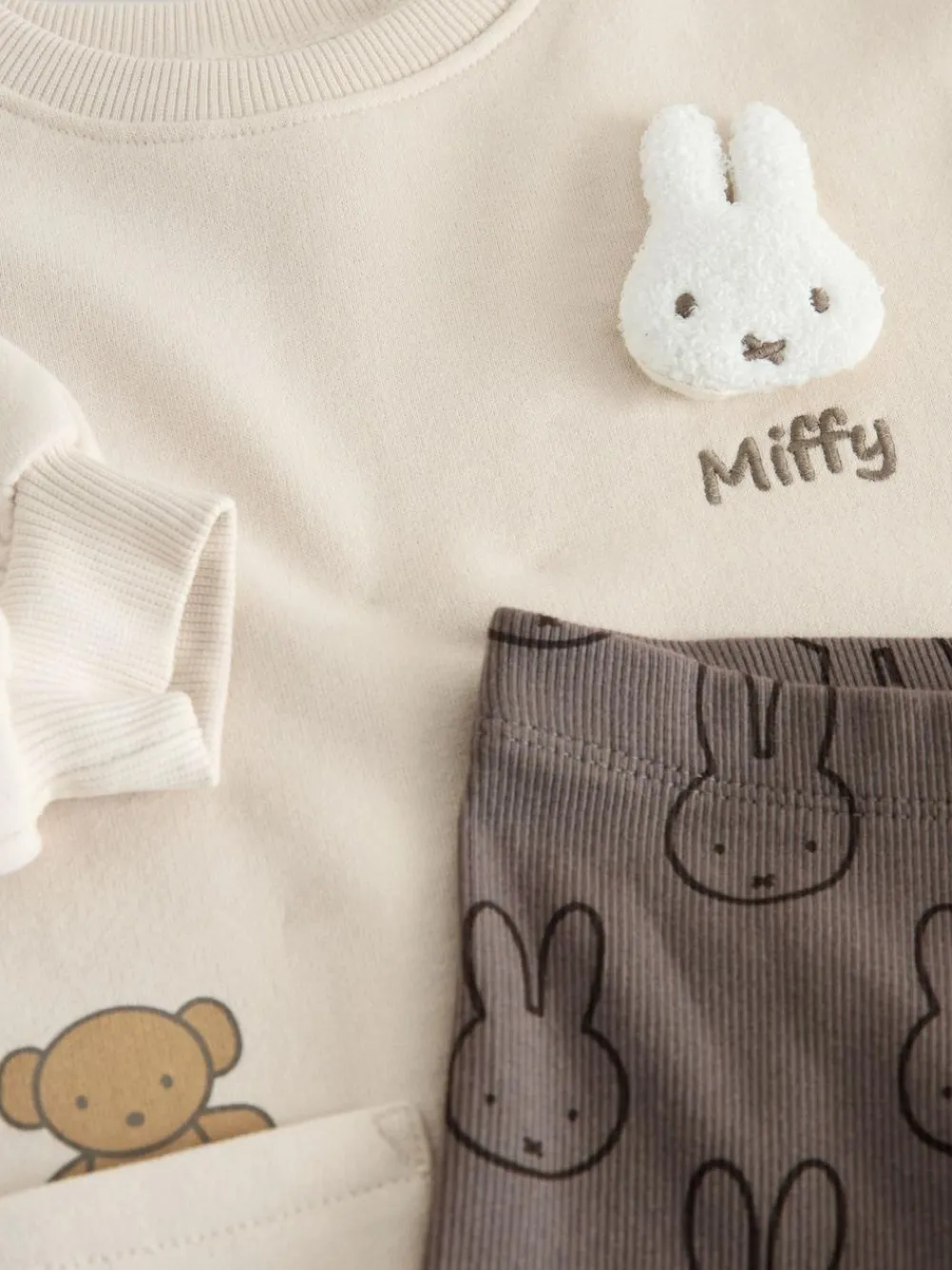 Outlet Next Cream Miffy Sweat Dress & Leggings Set (3mths-7yrs)