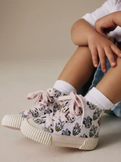 Sale Next Cream Minnie Mouse High Top Trainers