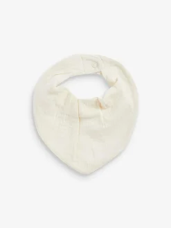 Best Next Muslin Baby Dribble Bibs 3 Pack Cream