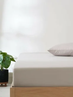 Next Non Iron Simply Soft Deep Fitted Sheet Cream