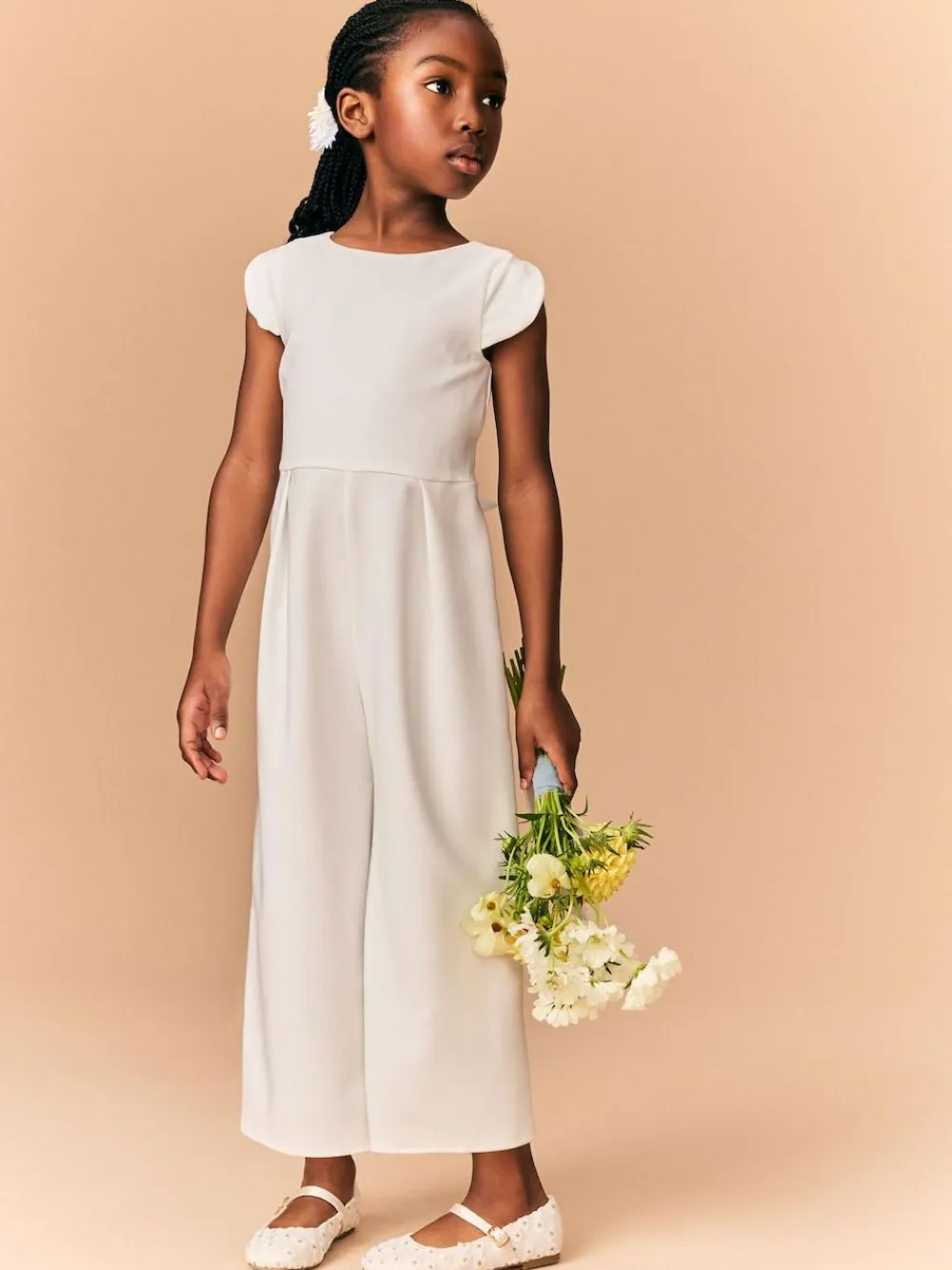 Best Next Occasion Jumpsuit (3-16yrs) Cream