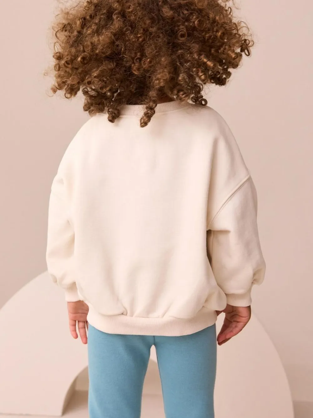 Clearance Next Crew Neck Sweatshirt (3mths-7yrs) Cream Rainbow Taco