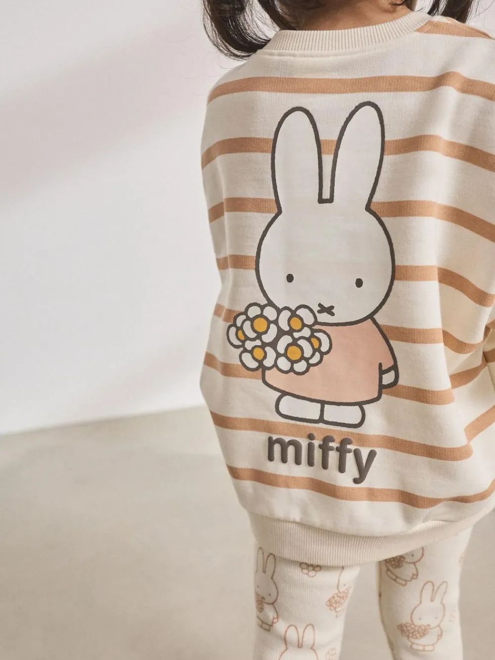 Next Cream Stripe Miffy Sweatshirt & Leggings Set (3mths-7yrs)^ Baby Girls|Cosy Club
