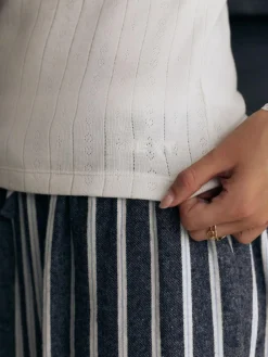 Online Next Thermal Maximum Warmth Cosy Pointelle Long Sleeved Top Cream