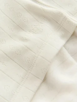 Online Next Thermal Maximum Warmth Cosy Pointelle Long Sleeved Top Cream