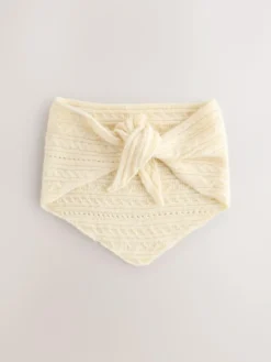 Next Cream Triangle Tie Scarf (3-16yrs)^ Hats