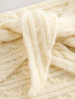 Next Cream Triangle Tie Scarf (3-16yrs)^ Hats