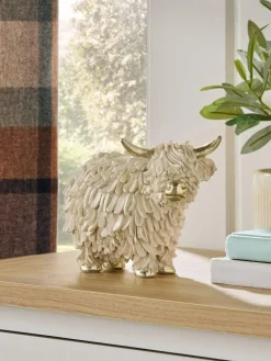 Next Cream/Gold Hamish The Highland Cow Small Ornament^ Ornaments