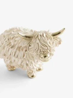 Next Cream/Gold Hamish The Highland Cow Small Ornament^ Ornaments