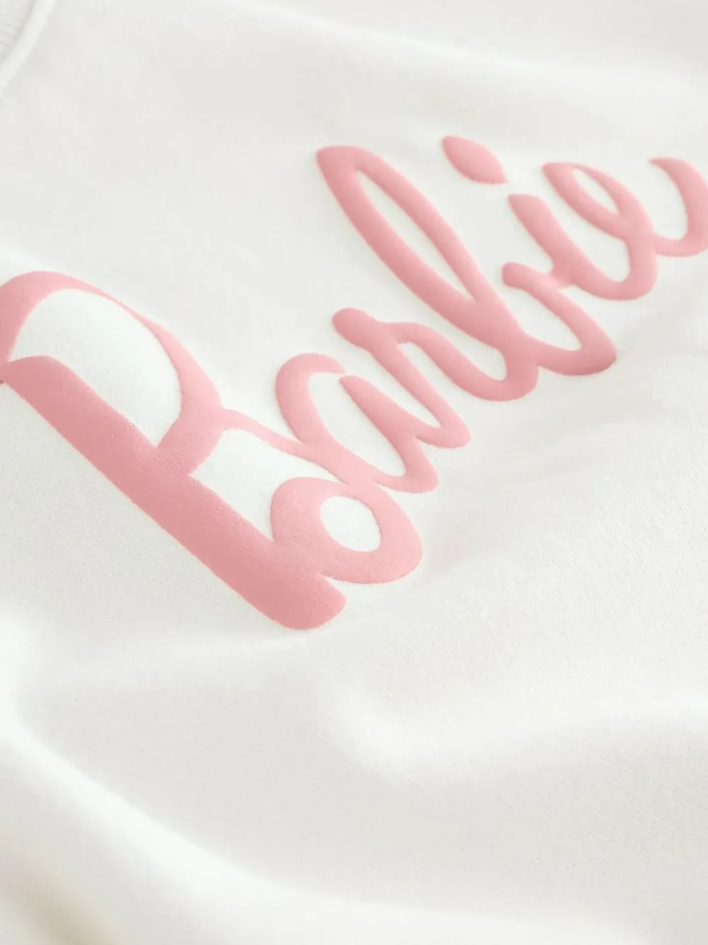 Hot Next Cream/Pink Barbie Sweatshirt & Wide Leg Joggers Set (3mths-7yrs)