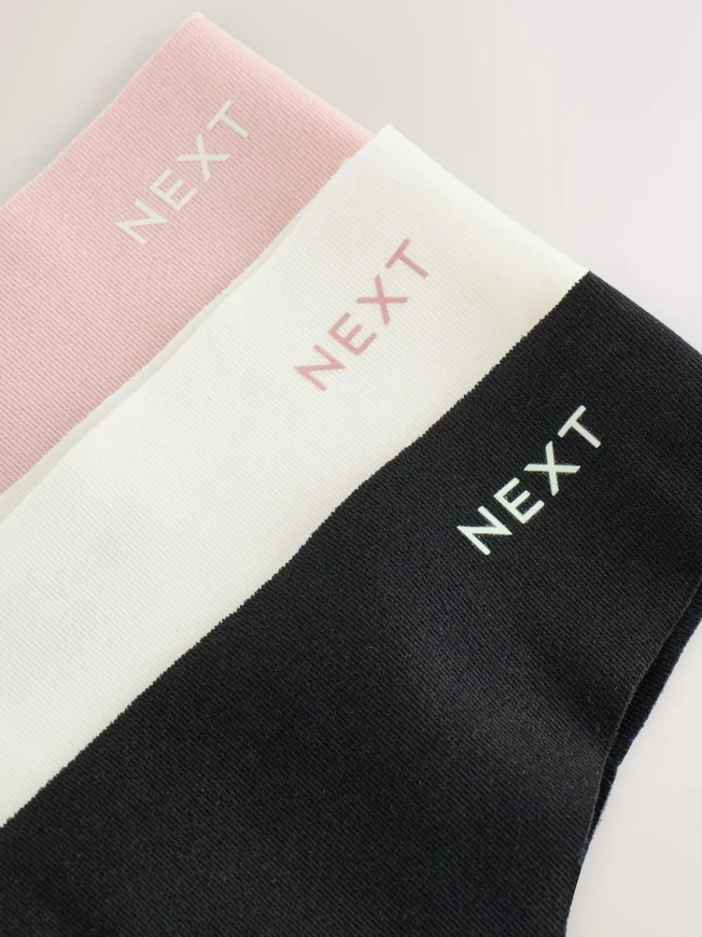 Next Thong Cotton Rich No VPL Knickers 3 Pack^Women Panties