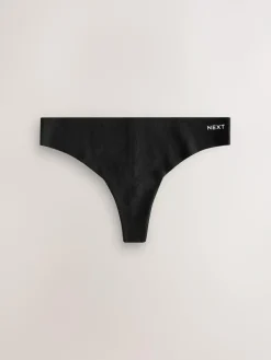 Next Thong Cotton Rich No VPL Knickers 3 Pack^Women Panties