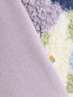 Outlet Next Baby Fleece Tops and Leggings Set 2 Piece (0mths-2yrs) Cream/Purple Tulip