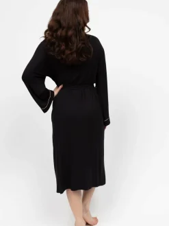 Sale Cyberjammies Black Long Jersey Dressing Gown