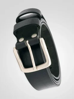 D555 Gavin Hand Crafted Real Leather Hide Belt 3.7 Cm Width^ Belts & Braces