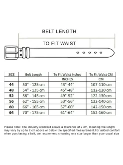 D555 Gavin Hand Crafted Real Leather Hide Belt 3.7 Cm Width^ Belts & Braces