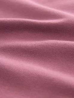 Next Damson Pink Regular Fit Short Sleeve Pique Polo Shirt^ Tops & T-Shirts