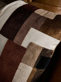 Hot Next Dark Black/White 40 x 59cm Orson Cut Velvet Cushion