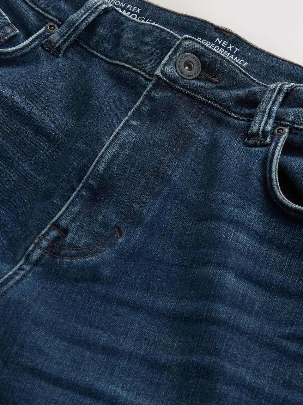 Next Dark Blue - ThermoGen Straight Fit Motionflex Jeans^ Jeans|Jeans