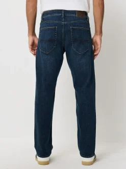 Next Dark Blue - ThermoGen Straight Fit Motionflex Jeans^ Jeans|Jeans