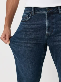 Next Dark Blue - ThermoGen Straight Fit Motionflex Jeans^ Jeans|Jeans