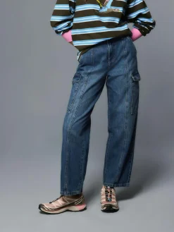 Sale Next Ankle Straight Leg Carpenter Jeans Dark Blue