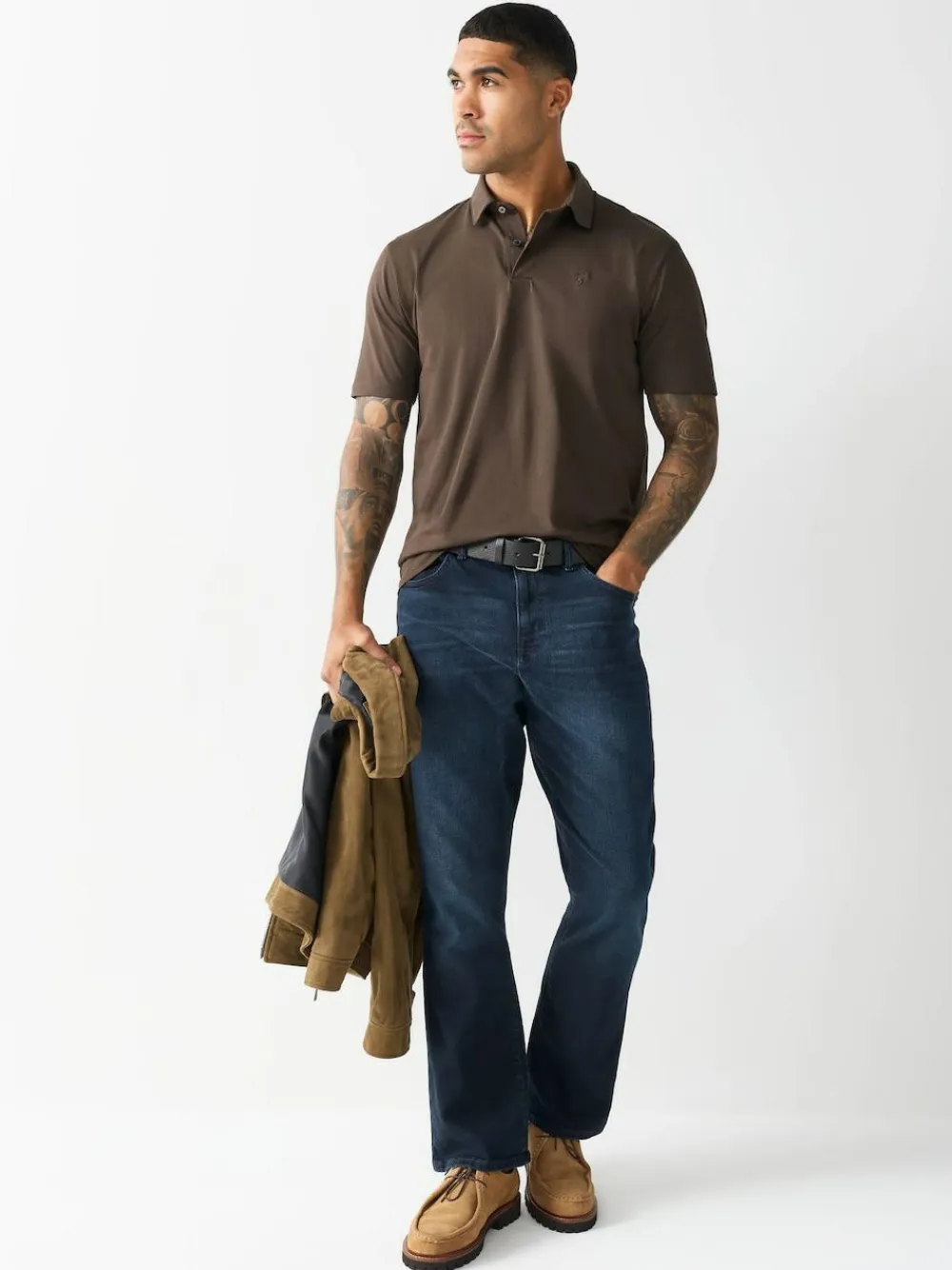 Clearance Next Bootcut Belted Authentic Jeans Dark Blue