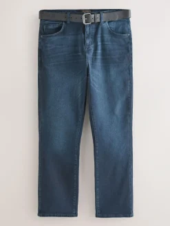 Clearance Next Bootcut Belted Authentic Jeans Dark Blue