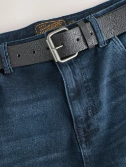 Clearance Next Bootcut Belted Authentic Jeans Dark Blue