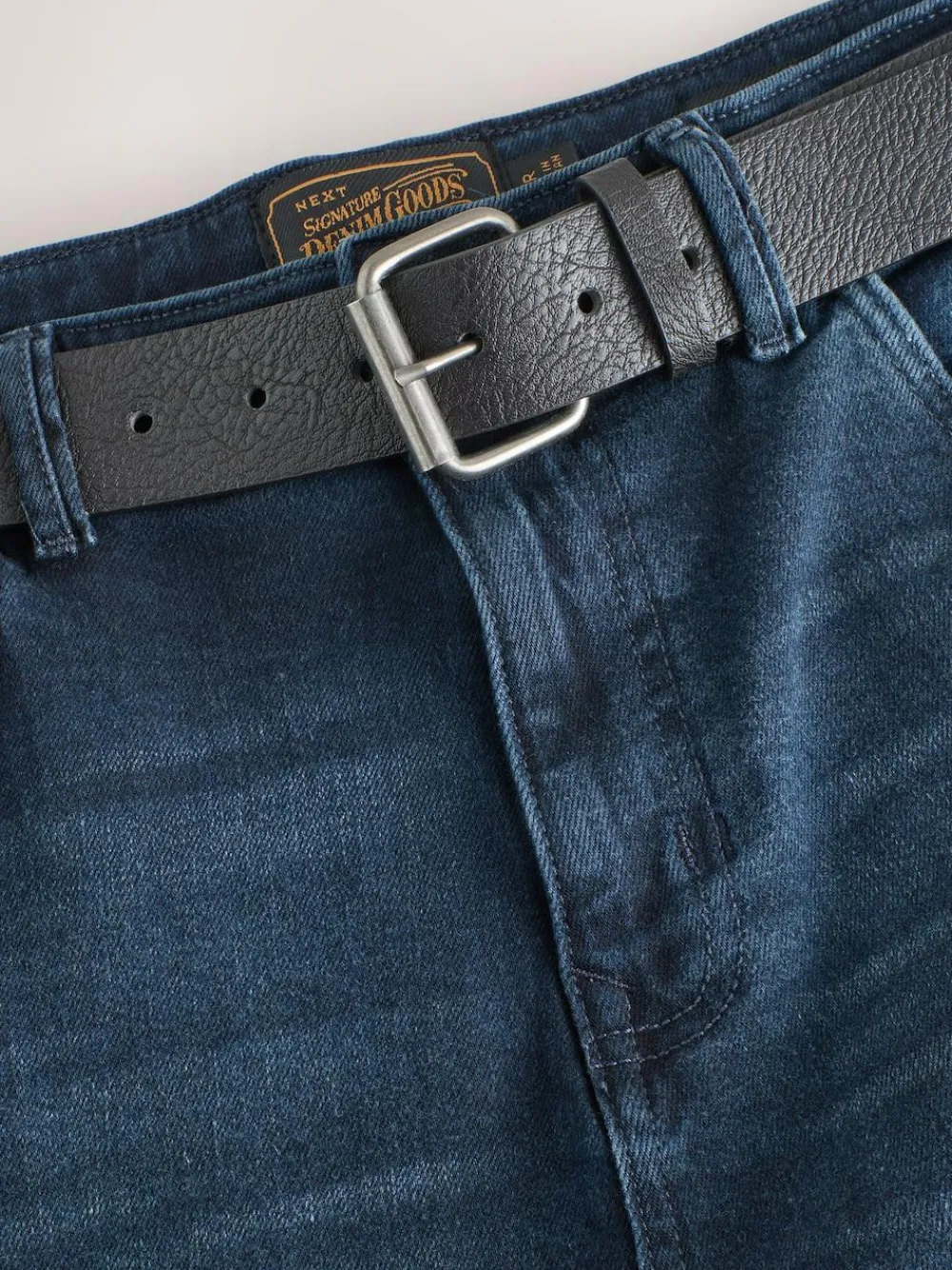 Clearance Next Bootcut Belted Authentic Jeans Dark Blue