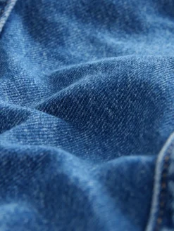 Hot Next Denim Midi Shirt Dress Dark Blue