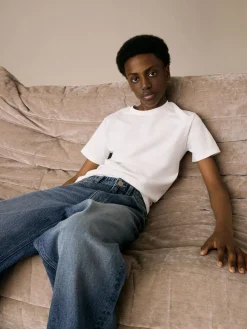 Hot Next Dark Blue Denim Super-wide Fit Authentic Jeans (3-16yrs)