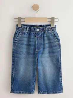Next Dark Blue Denim Wide Leg Jeans (3mths-7yrs)^BOY Jeans & Joggers|Jeans