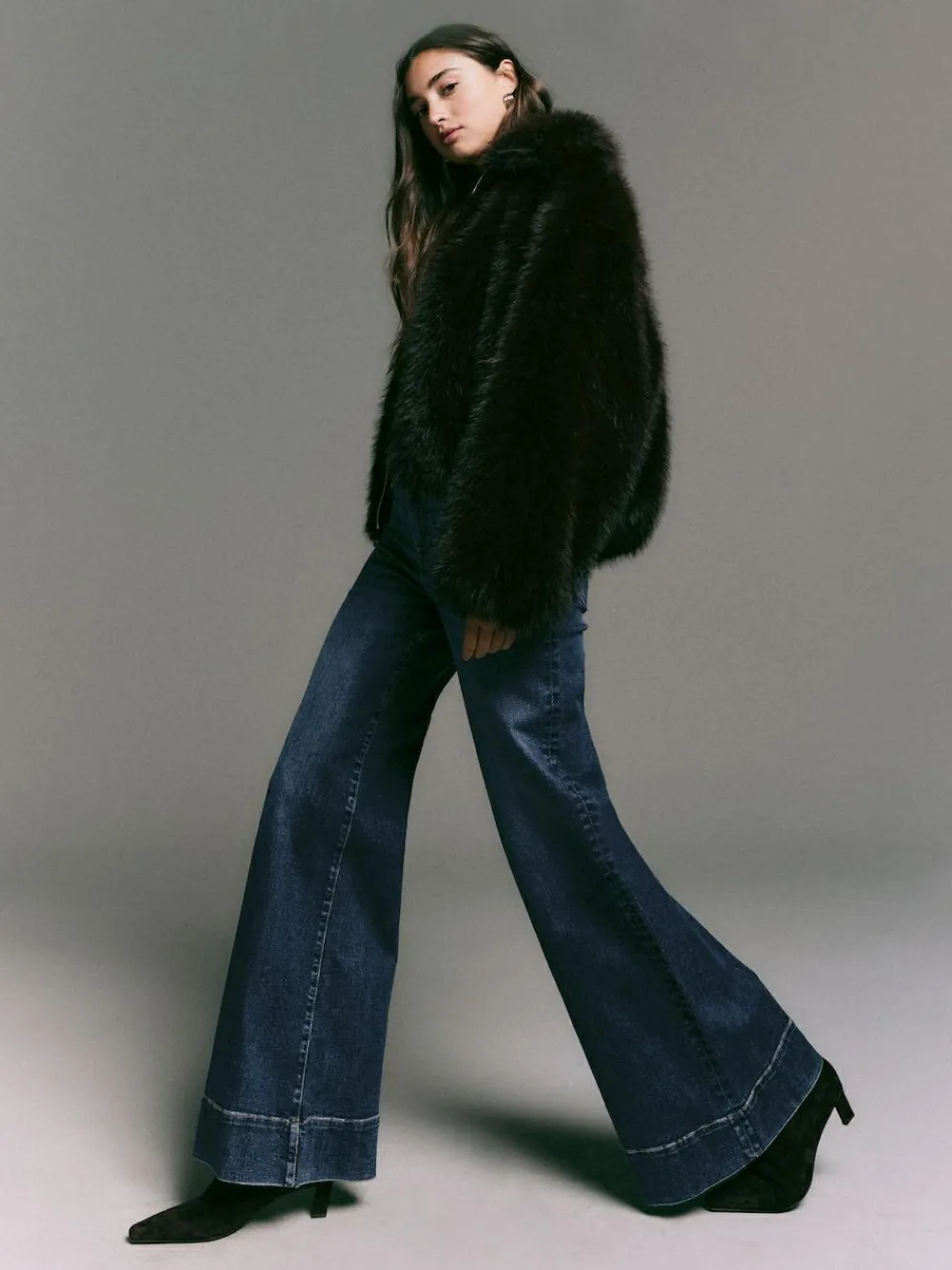 Next High Rise Stretch Wide Leg Jeans^Women Jeans|Jeans