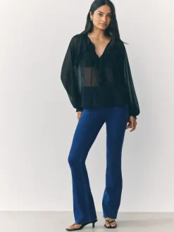 Discount Next Jersey Bootcut Leggings Dark Blue