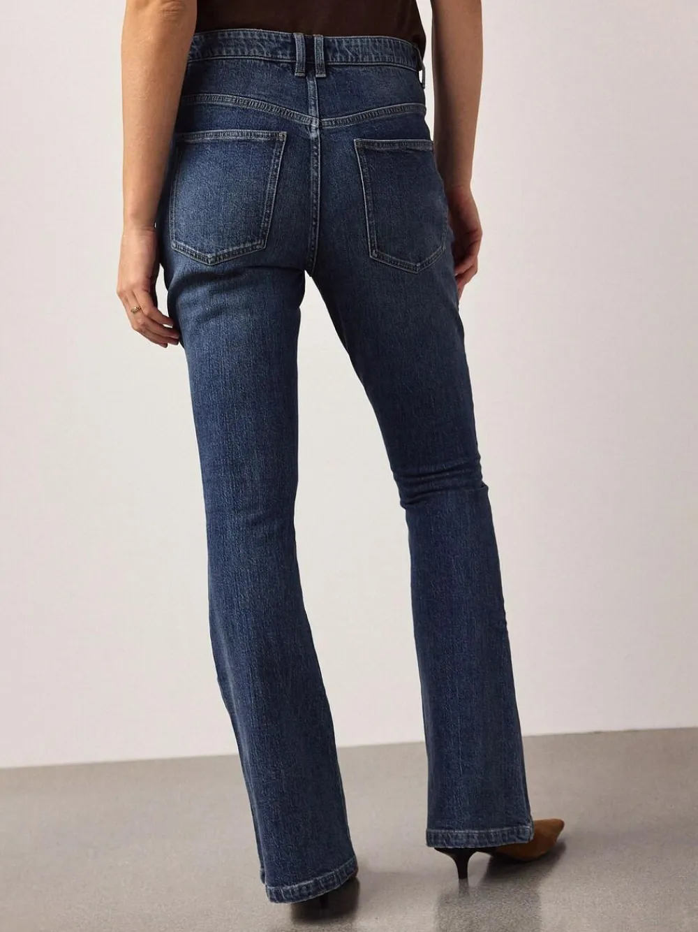 Sale Next Dark Blue Maternity Denim Flare Jeans