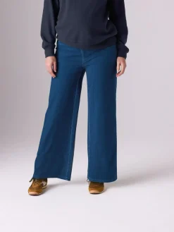 Next Dark Blue Maternity Wide Leg Denim Leggings^Women Jeans|Jeans