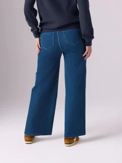 Next Dark Blue Maternity Wide Leg Denim Leggings^Women Jeans|Jeans