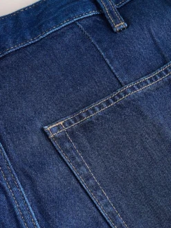 Clearance Next N.Premium High Rise Culotte Jeans Dark Blue