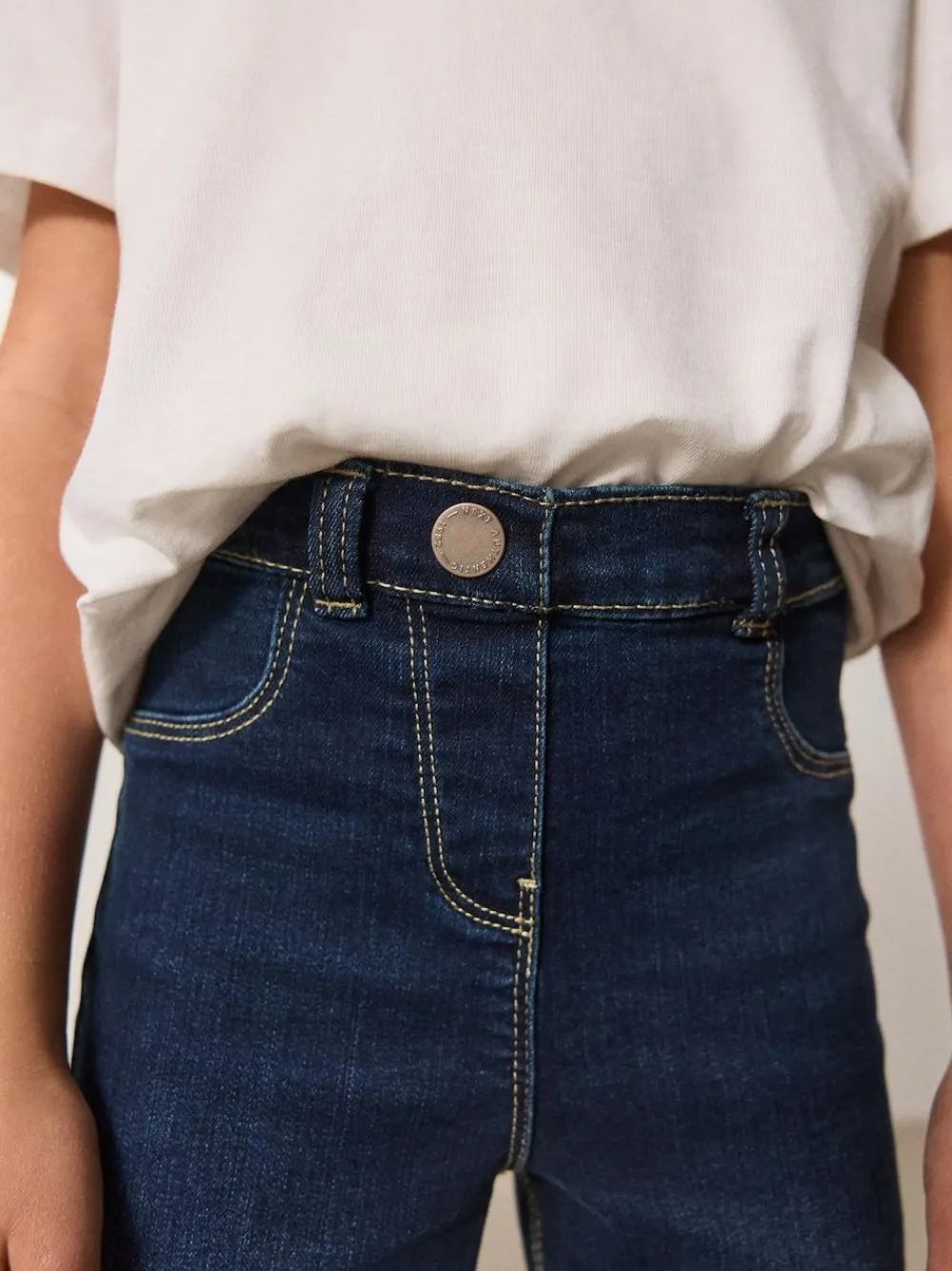 Online Next Regular Length Stretch Jeggings (3-16yrs) Dark Blue