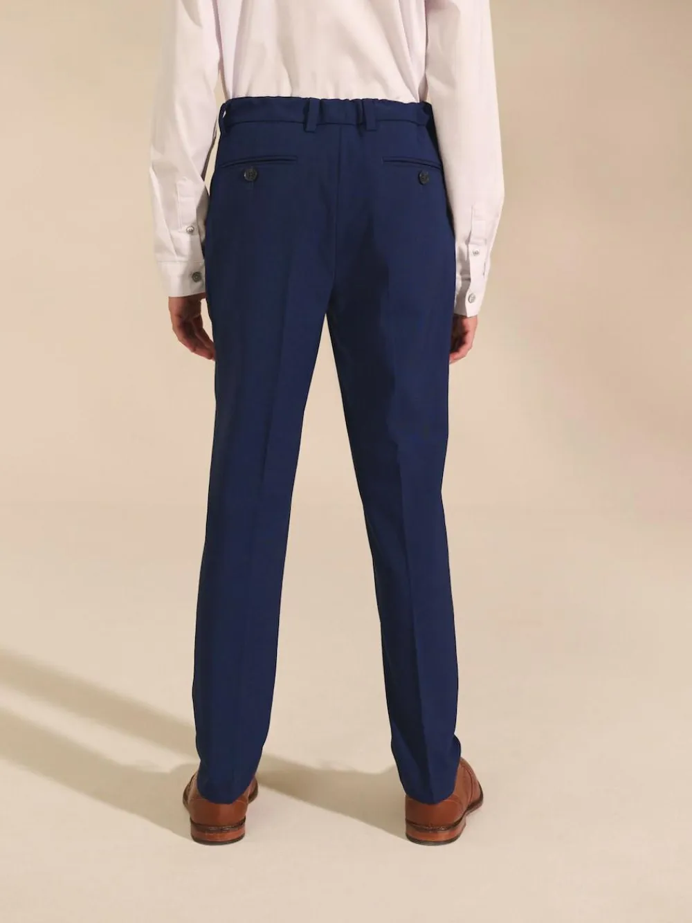 Next Dark Blue Skinny Fit Suit Trousers (12mths-16yrs)^BOY Joggers|Suits & Vest