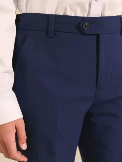 Next Dark Blue Skinny Fit Suit Trousers (12mths-16yrs)^BOY Joggers|Suits & Vest