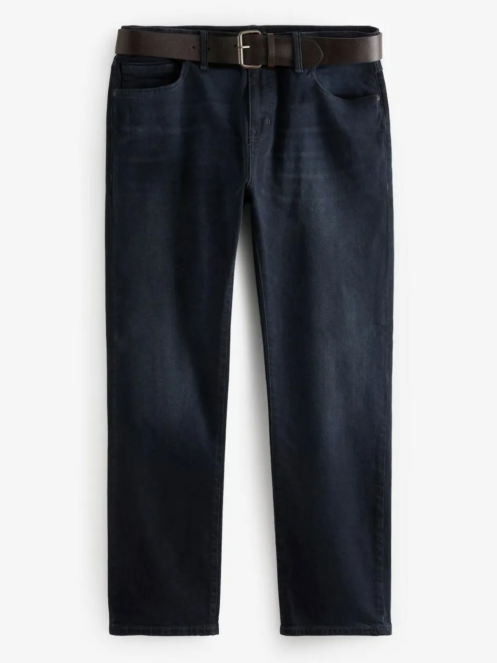 Next Straight Fit Belted Authentic Jeans^ Jeans|Jeans