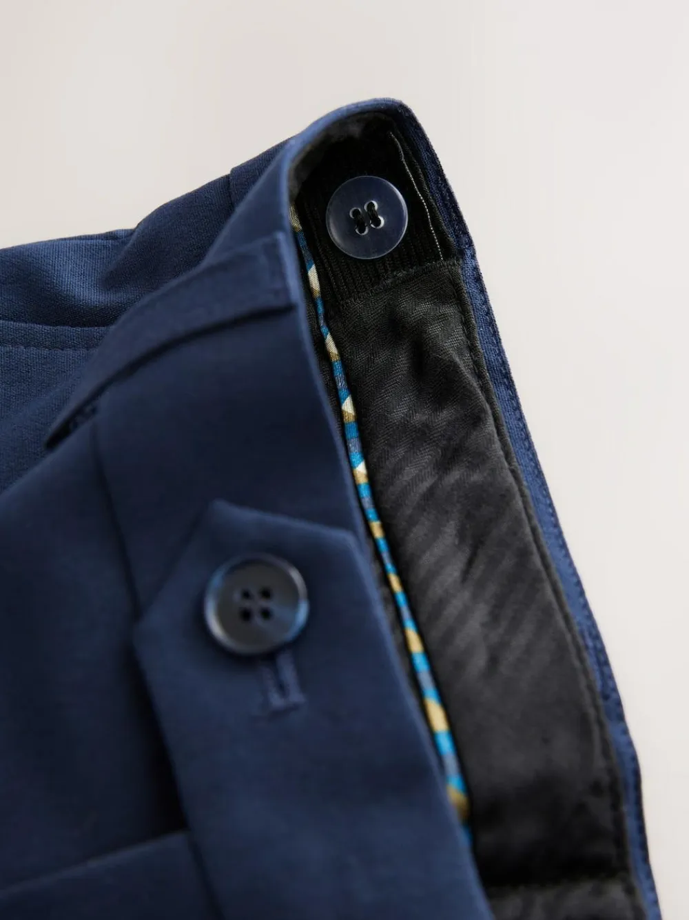 Outlet Next Dark Blue Tailored Fit Suit Trousers (12mths-16yrs)