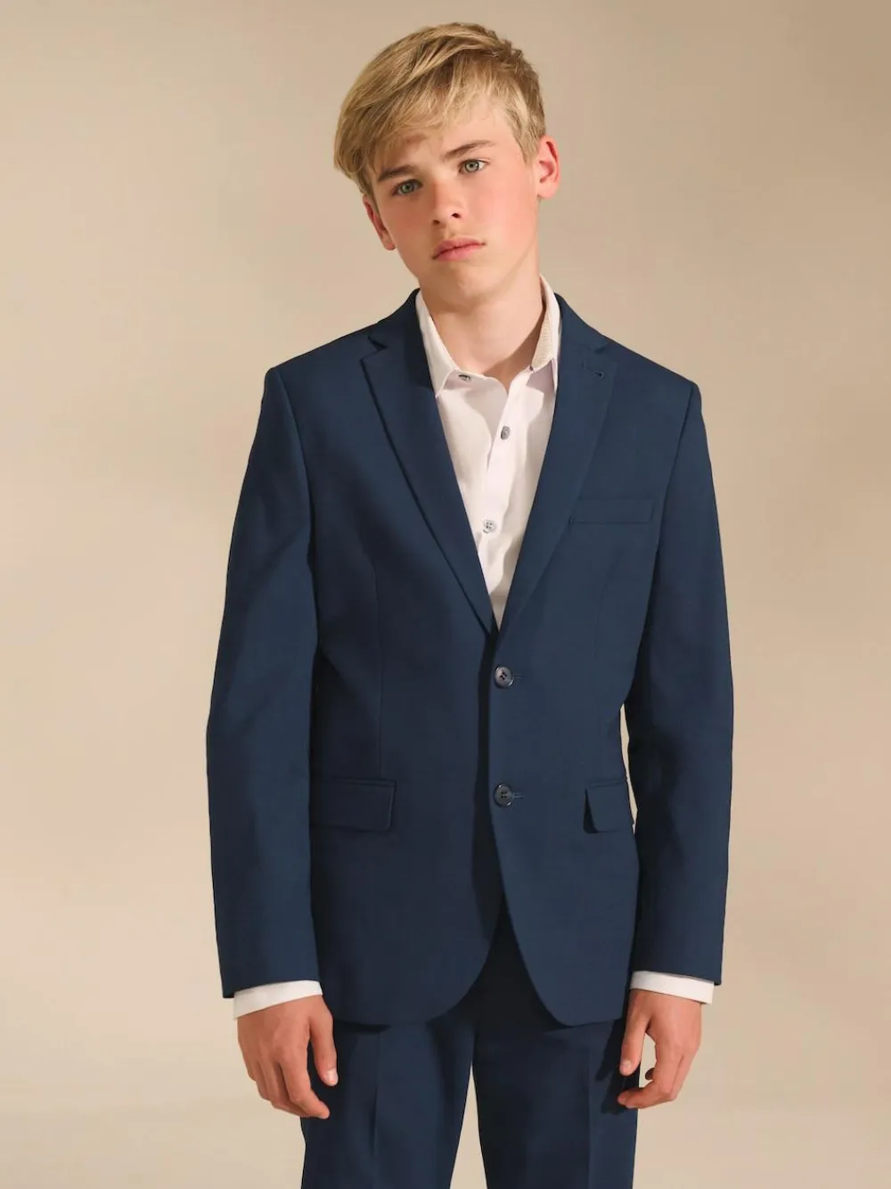 Next Dark Blue Tailored Fit Suit Jacket (12mths-16yrs)^BOY Suits & Vest|Occasionwear