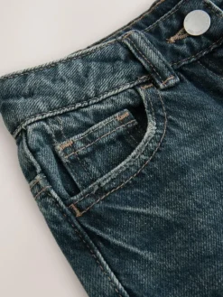 Next Dark Blue Turn Up Wide Leg Jeans (3-16yrs)^ Jeans