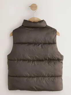 Next Dark Brown Padded Gilet (3mths-10yrs)^BOY Baby Winter Clothing|Coats, Jackets & Pramsuits