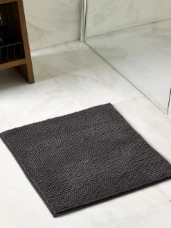 Online Next Dark Charcoal Grey Bobble Shower Mat