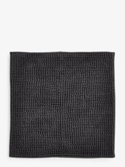 Online Next Dark Charcoal Grey Bobble Shower Mat