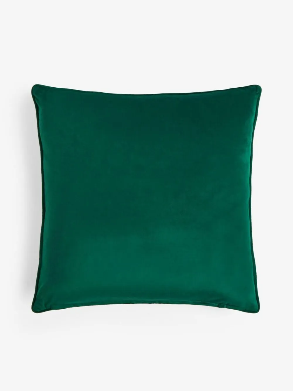 New Next 50 x 50cm Rebel Spot Velvet Cushion Dark Green